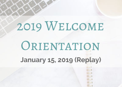 2019 Welcome Orientation